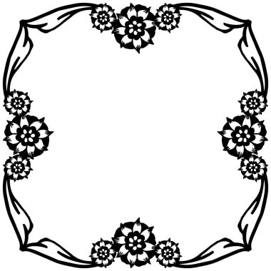 Davet kartı süslü için vektör illüstrasyon duvar kağıdı çiçek çerçeve