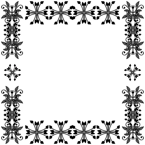 Векторні ілюстрації різного стилю квіткова рамка з орнаментальним банером — стоковий вектор