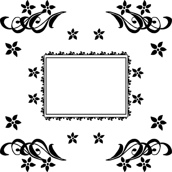 Vector illustration cute wreath frame with design wallpaper — Stock Vector