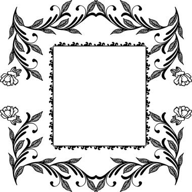 Dekorasyon duvar kağıdı vektör illüstrasyon kart çerçeve çiçek