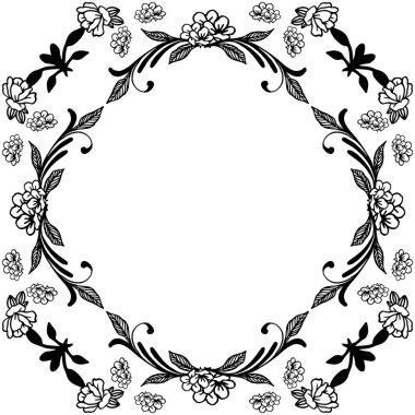 Çeşitli desen çiçek çerçevesi ile vektör illüstrasyon tebrik kartı