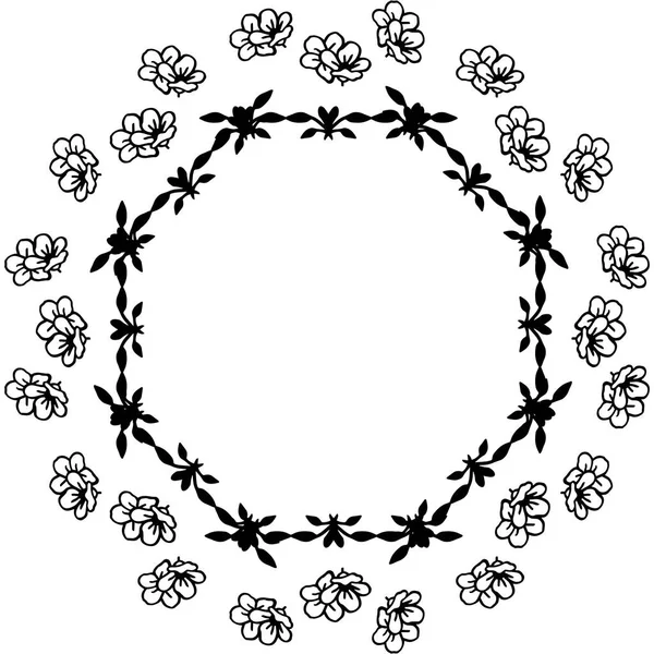 Illustration vectorielle élégant cadre de fleur pour orné de bannière — Image vectorielle