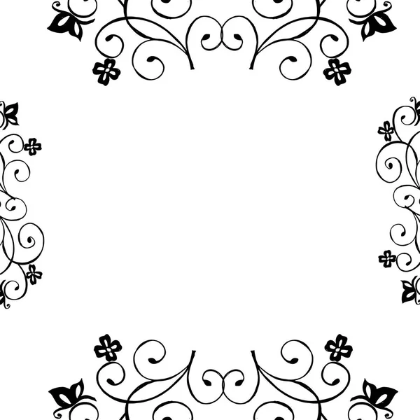 矢量插图艺术设计花框与背景在白色 — 图库矢量图片