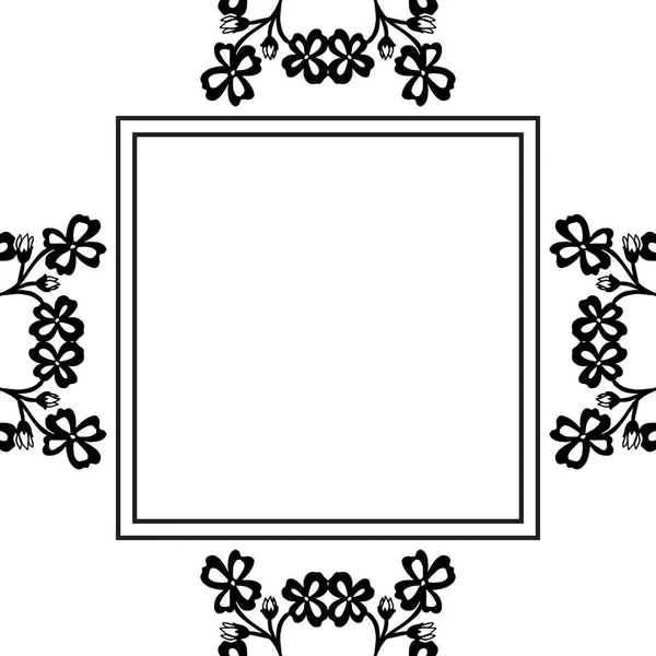 Векторная иллюстрация пригласительная карточка с цветочным оформлением — стоковый вектор
