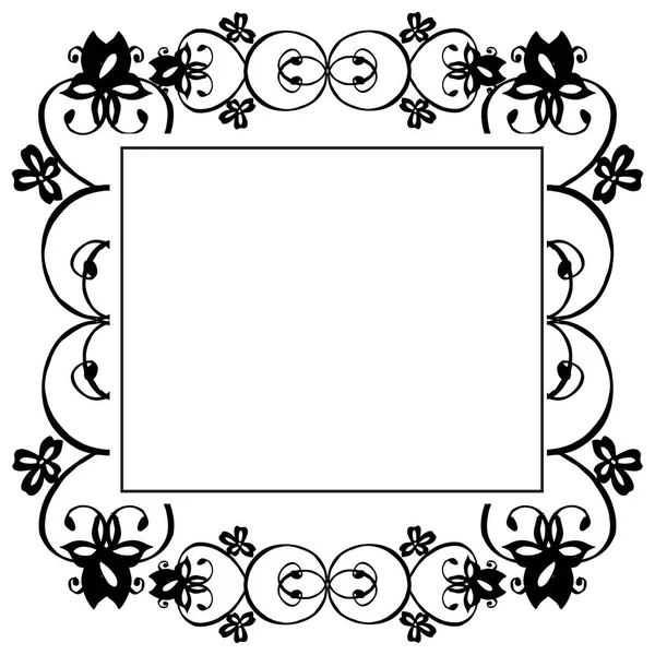 Vector illustratie verschillende patroon bloem frame met mooie kunst — Stockvector