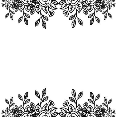 Tebrik kartı dekorasyonu ile Vektör illüstrasyon zarif çelenk çerçeve