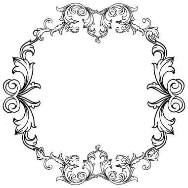 Çeşitli desen çiçek çerçeveli vektör illüstrasyon dekoratif poster