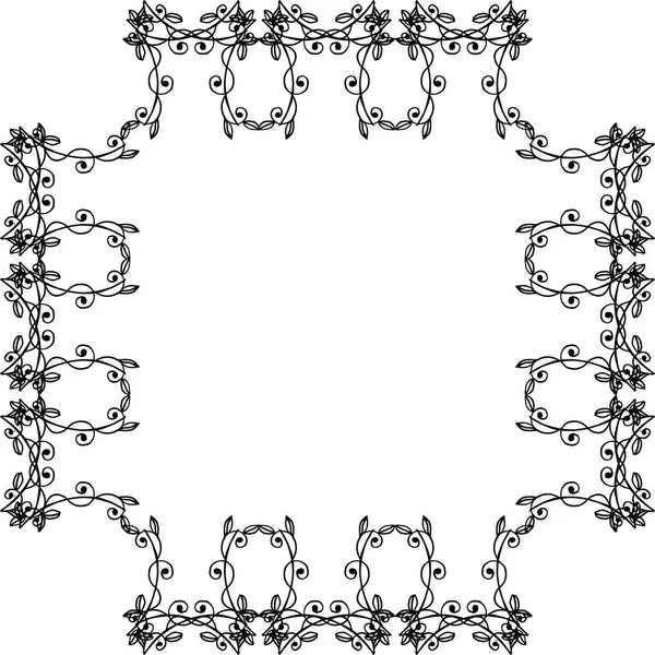 Векторна ілюстрація елегантна квіткова рамка для шпалер запрошення — стоковий вектор