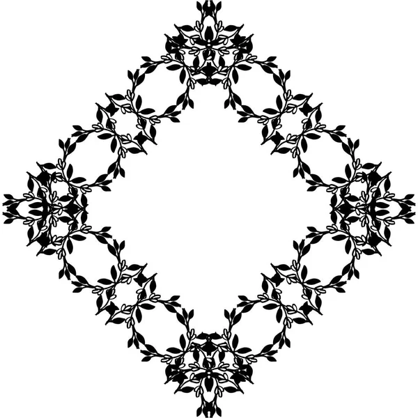 Illustration vectorielle élégant cadre de fleurs pour carte de vœux moderne — Image vectorielle