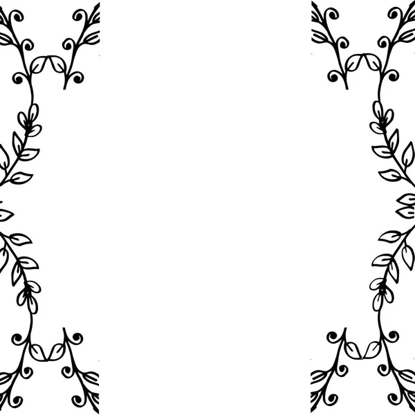 Ilustración vectorial varios marco de flores patrón para tarjeta de invitación — Archivo Imágenes Vectoriales