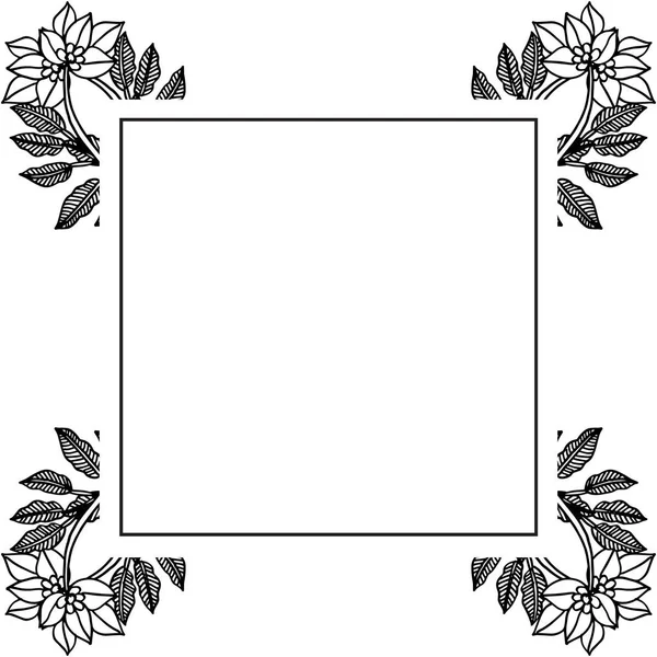 Vektor Illustration verschiedene elegante Blumenrahmen für verzierte Einladungskarte — Stockvektor