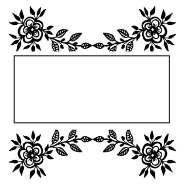 Ornamnet modern için vektör illüstrasyon dekoratif çiçek çerçeve