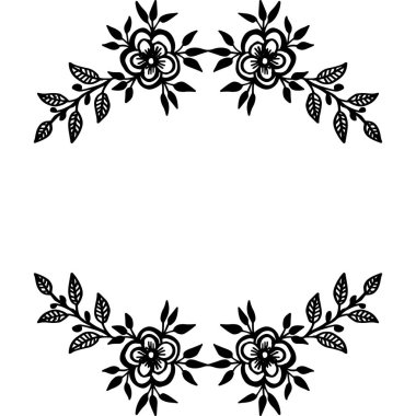 Ornamnet modern için vektör illüstrasyon dekoratif çiçek çerçeve