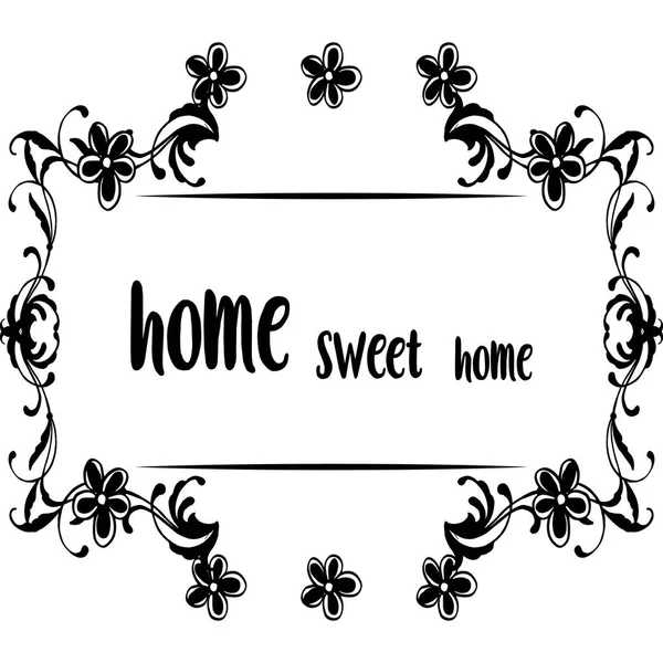 Vektor illustration av designelement för banner Home Sweet Home — Stock vektor