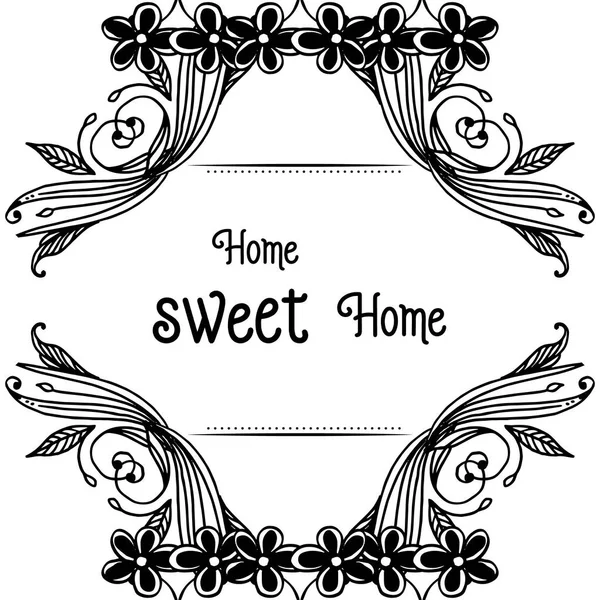 ベクトルイラスト●装飾ホーム甘い家のための様々なパターン花枠 — ストックベクタ