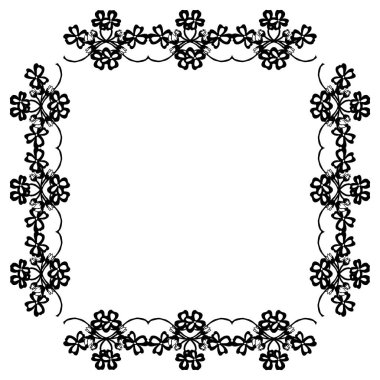 Vektör illüstrasyon afiş için çeşitli soyut bouqet çerçeve