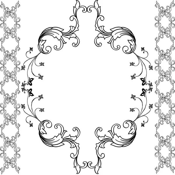 Illustration vectorielle conception de la carte avec divers motif art feuille fleur cadre — Image vectorielle