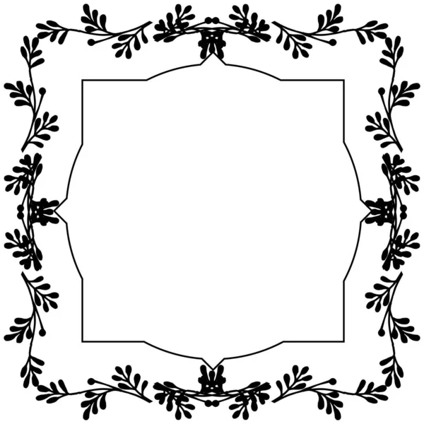 Ilustración vectorial varios marco de flor de hoja abstracta para la forma de la tarjeta — Archivo Imágenes Vectoriales