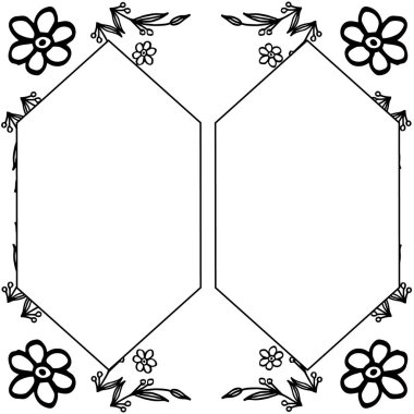 Güzel çelenk çerçevesi için vektör illüstrasyon davetiye kartı