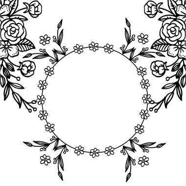 Vektör illüstrasyon desen çelenk çerçeve kart ile