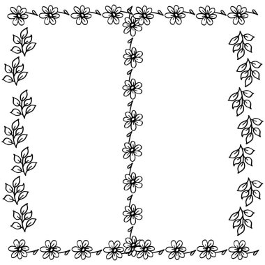 Afiş ile vektör illüstrasyon soyut bouqet çerçeve