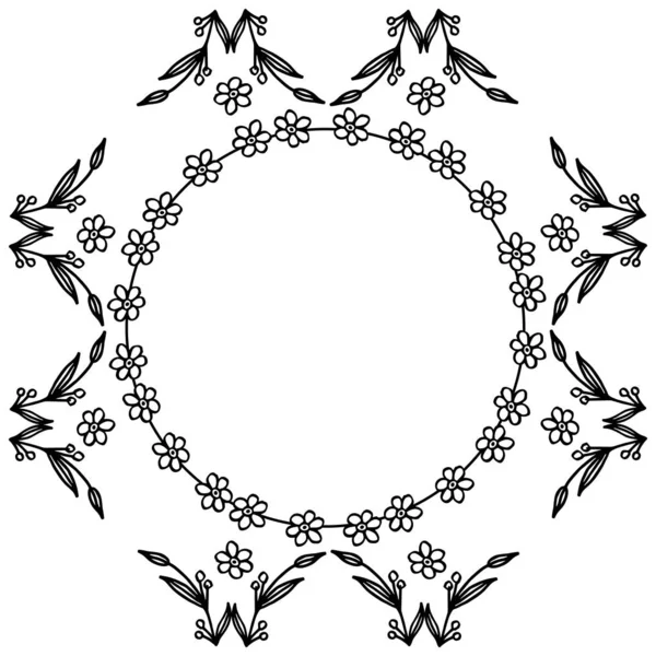 Stile di illustrazione vettoriale della scheda per eleganti cornici a corona — Vettoriale Stock