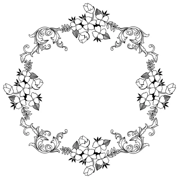 Bannière d'illustration vectorielle pour divers cadres floraux abstraits — Image vectorielle