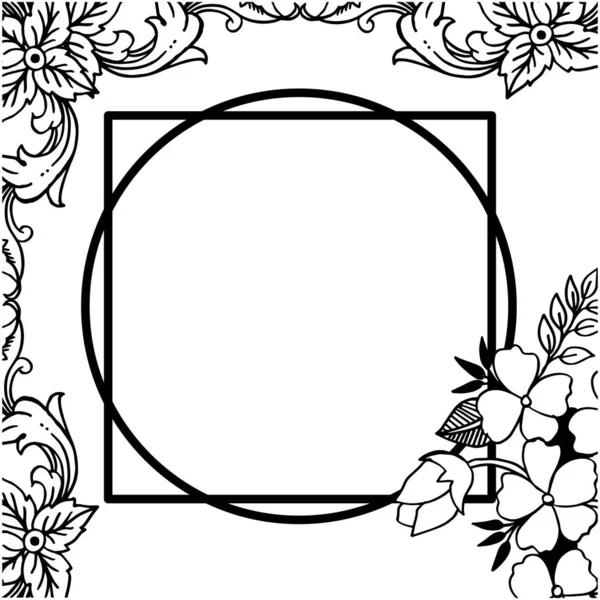 Διανυσματικό πρότυπο απεικόνισης για διάφορες υφές Floral πλαίσιο — Διανυσματικό Αρχείο