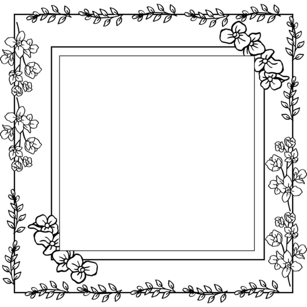 Векторная иллюстрация различных толп цветочных рамок для пригласительного билета — стоковый вектор