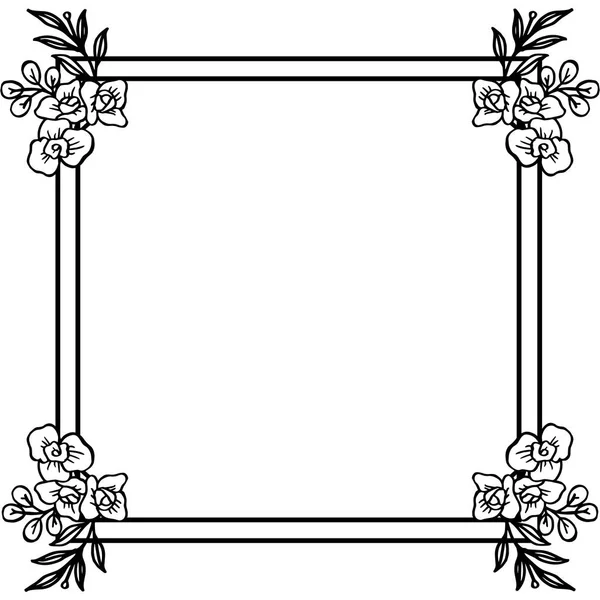 Vector illustratie sjabloon voor elegante krans frame — Stockvector