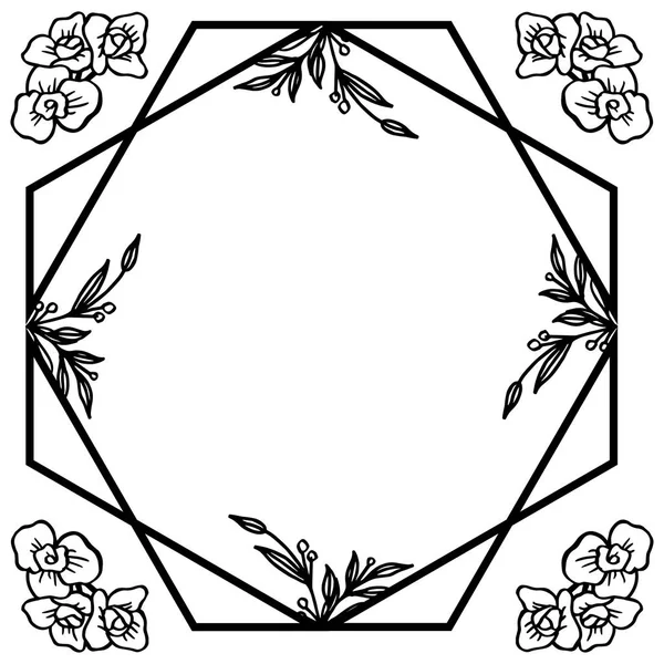 Modèle d'illustration vectorielle pour cadre de couronne élégant — Image vectorielle