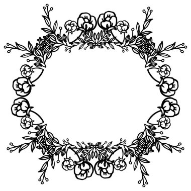 Zarif çiçek çerçevesi ile sanat modern, kart davetiye düğün tasarımı, tebrik kartı. Vektör