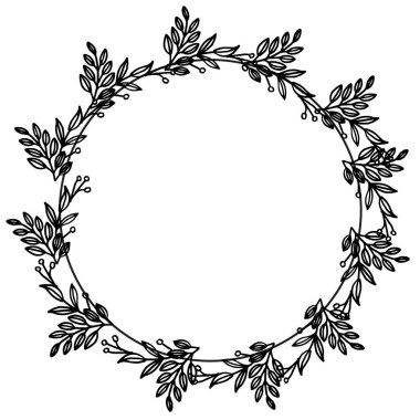 Zarif çiçek çerçevesi ile sanat modern, kart davetiye düğün tasarımı, tebrik kartı. Vektör