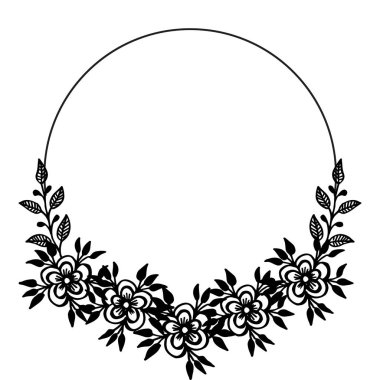 Tasarım modern, afiş veya posterler için sınır ile çiçek çerçeve seti. Vektör