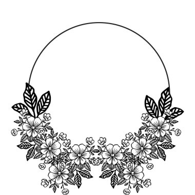 Duvar kağıdı çiçek çerçeve, bahar kavramı, şablon kartı için. Vektör