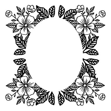 Tasarım kartı, sevimli çiçek, süs grafik için şablon. Vektör