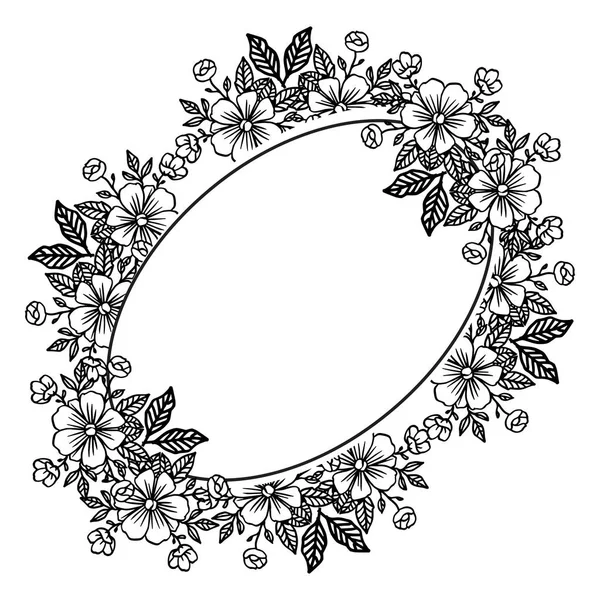 Dekoration niedliche Blume, verschiedene Karte mit Muster elegant. Vektor — Stockvektor