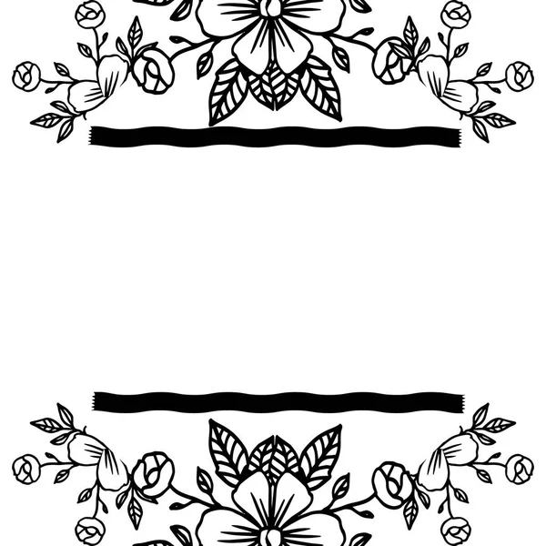 Fondo de pantalla marco floral, concepto de primavera, para tarjeta de plantilla. Vector — Vector de stock