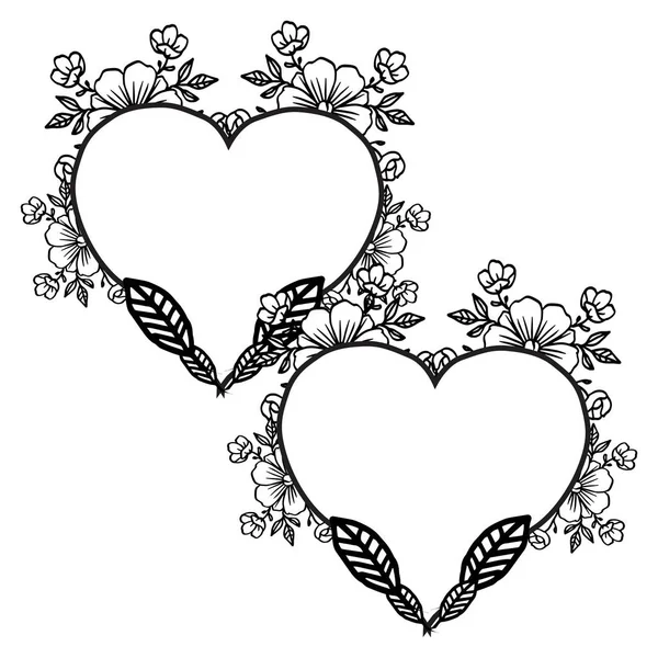 Patrón de diseño decorativo de estilo floral, diseño moderno, para varias tarjetas, tarjetas de boda. Vector — Archivo Imágenes Vectoriales