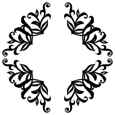 Çiçek çerçeve benzersiz ve sevimli, desen çiçek çerçeve. Vektör