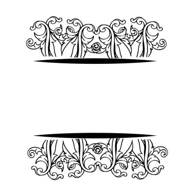 Zarif çiçek çerçeve, tebrik kartı için, sanat modern dekorasyon. Vektör