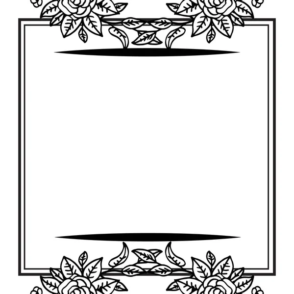 Marcos florales y flores, elementos de diseño para invitaciones, tarjetas de felicitación, carteles. Vector — Vector de stock