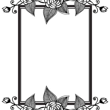 Çiçek süsü, tasarım düğün davetiye kartı. Vektör