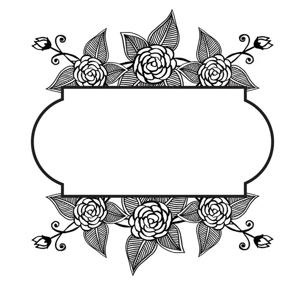 Floral ornament, design wedding invitation card. Vector — Stock Vector