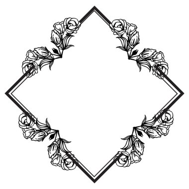 Zarif çiçek çerçeve, çeşitli tebrik kartları için. Vektör