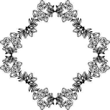 Çiçek kalabalık sevimli, kart modern ve zarif süslü için. Vektör