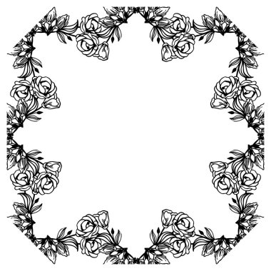 Vintage çiçekler doğum günü kartları için çelenk bir şekil üzerinde düzenlenmiştir. Vektör