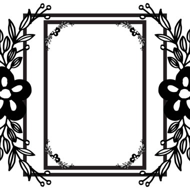 Güzel tasarım kartı, kalabalık çiçek çerçeve. Vektör