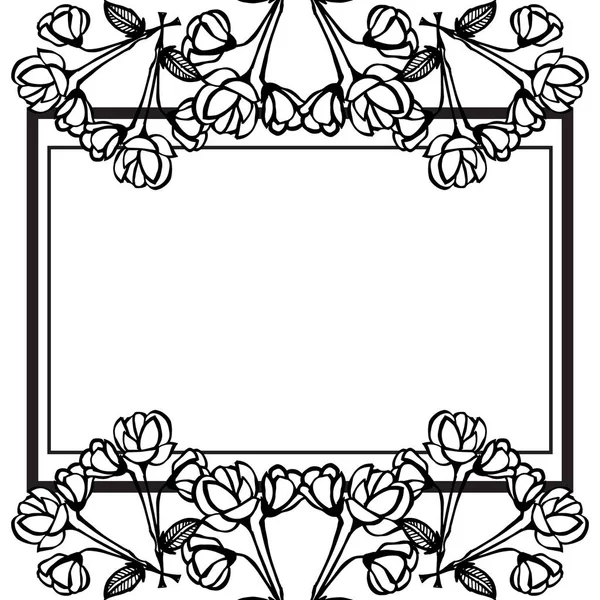 Hermoso blanco y negro, tarjeta de felicitación, tarjeta de boda. Vector — Vector de stock