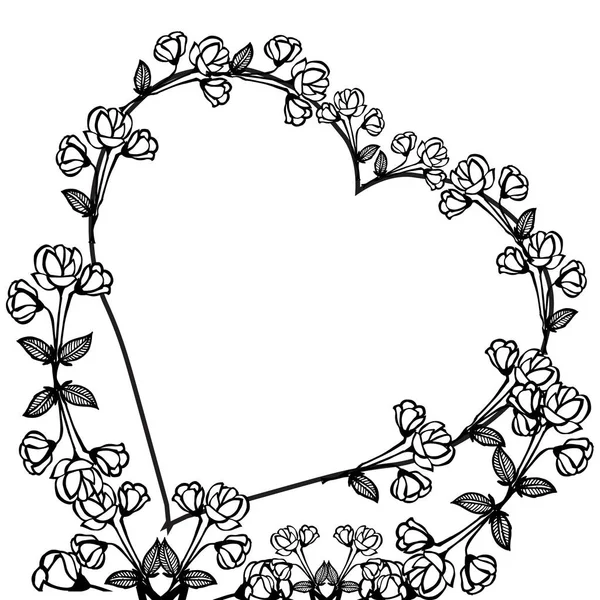 Ornament bloem frame, voorzien van moderne, decoratieve kaart. Vector — Stockvector